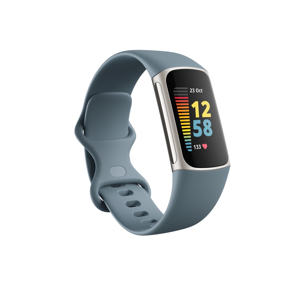 Fitbit Charge 5 Stål Blå/Platin