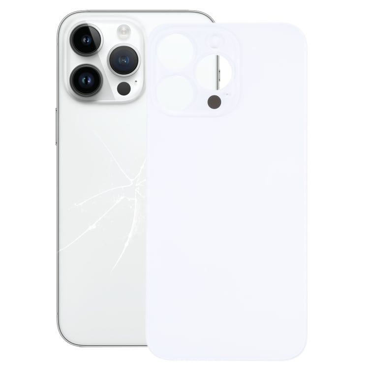 Udskiftningsglas til bagsiden af ​​iPhone 14 Pro - Sølv