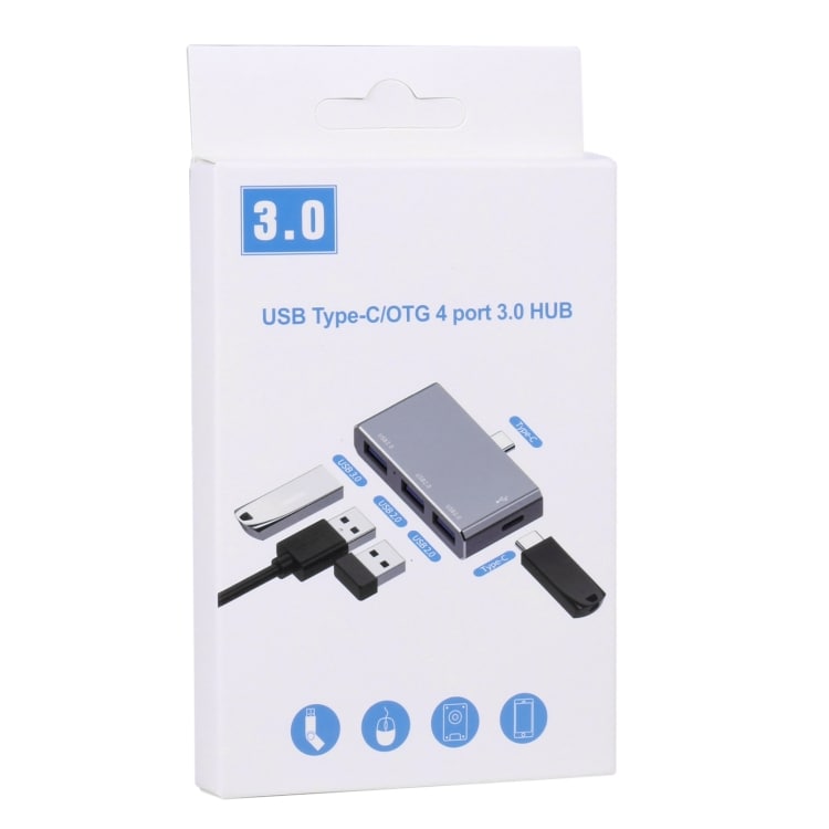 USB-hub med USB-C han