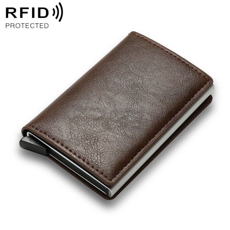 PopUp pung med RFID-beskyttelse Brun