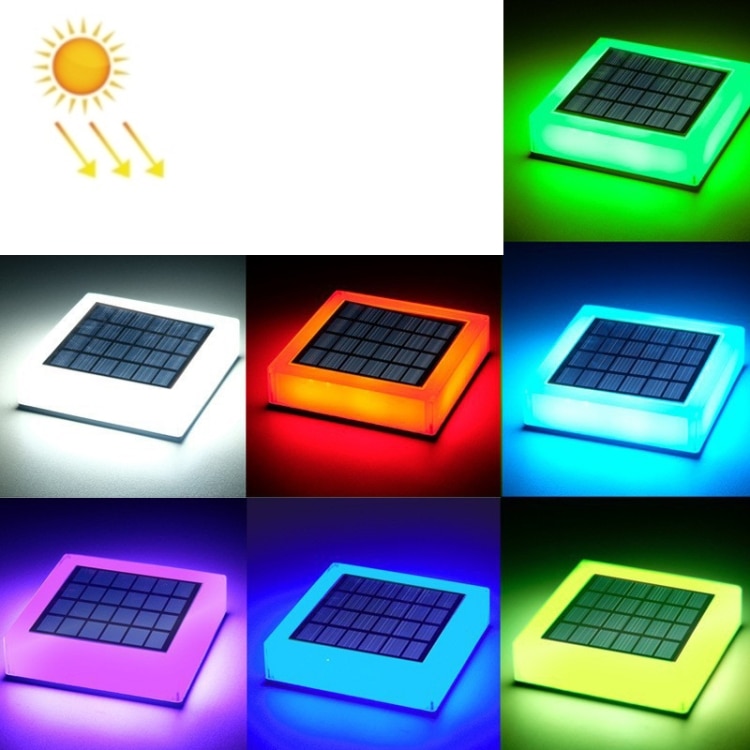Vandtæt RGB-lampe med solceller