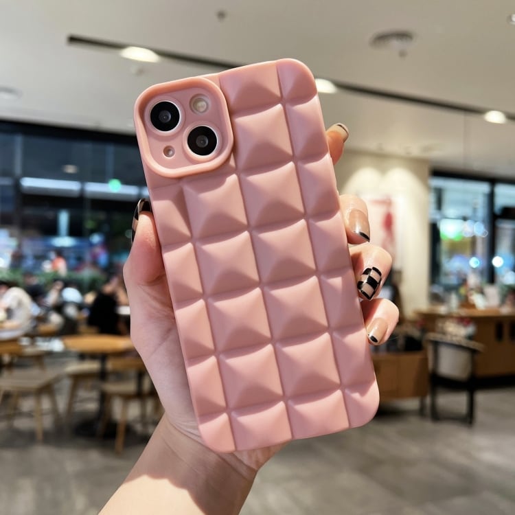 Puffy mobiltelefon cover til iPhone 13 - Pink