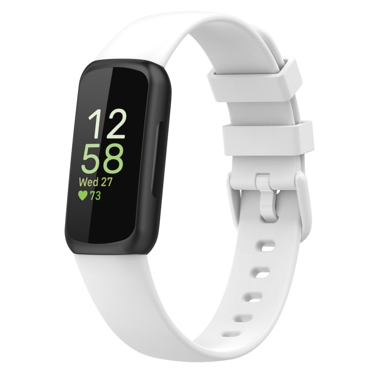 Silicone armbånd til Fitbit Inspire 3 - Hvid, str S