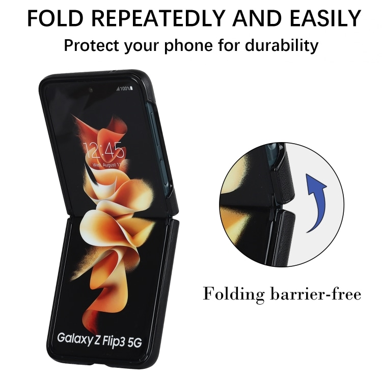 Beskyttelse med kunstlæder til Samsung Galaxy Z Flip4