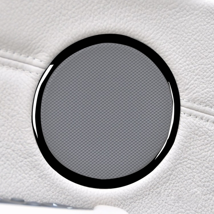 Dekorative ringe til dørhøjttalere BMW X5 E70 2008-2013 / X6 E71 2009-2014 - Sort
