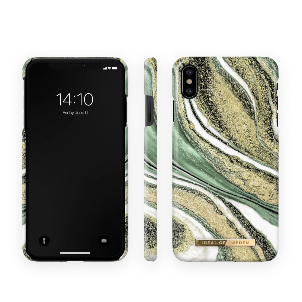 IDEAL OF SWEDEN Mobilcover Cosmic Green Swirl til iPhone X/XS