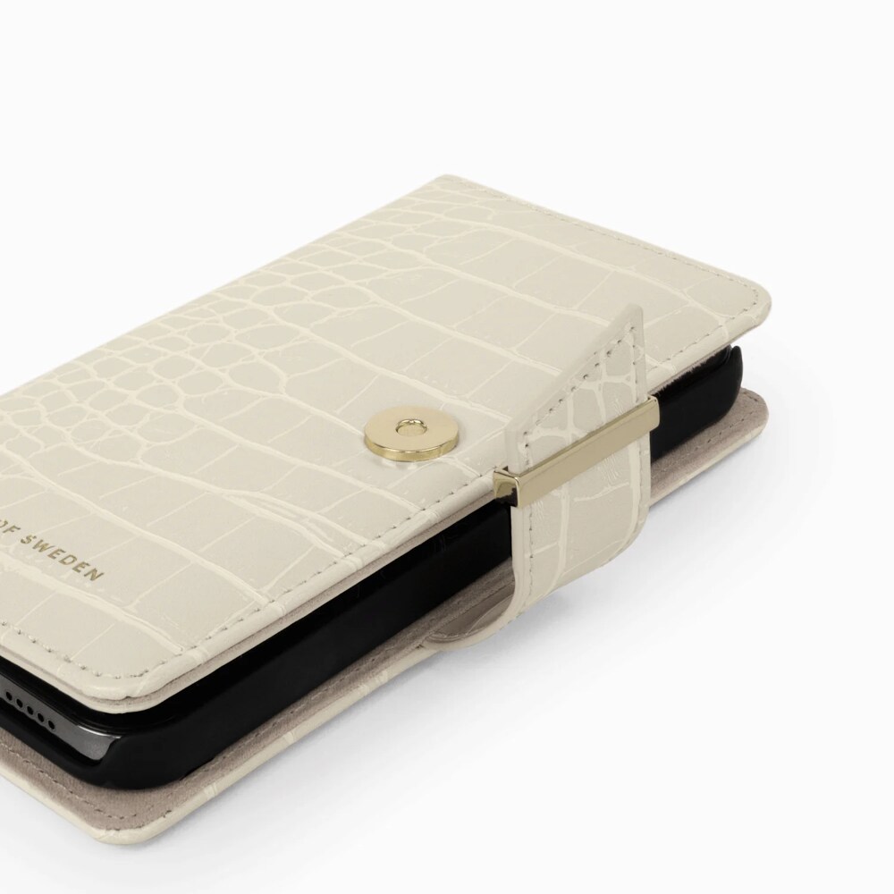 IDEAL OF SWEDEN Cora Wallet Case Beige Croco til Samsung Galaxy S22+