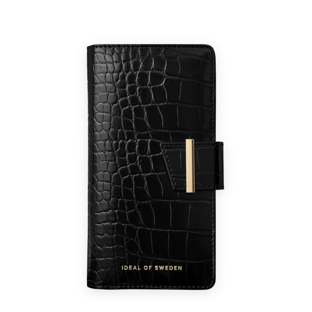 IDEAL OF SWEDEN Plånboksfodral Jet Black Croco till iPhone 13 mini