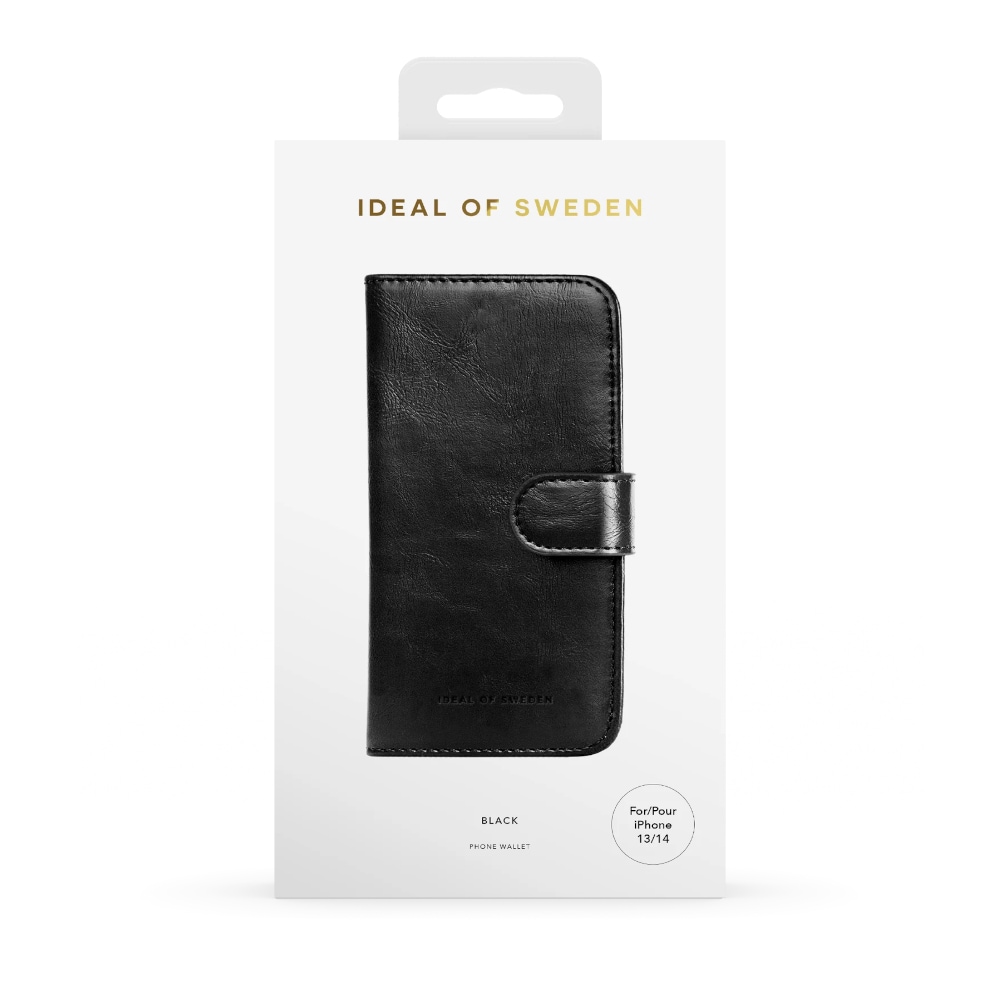 IDEAL OF SWEDEN Pungetui Magnet Wallet+ Sort til iPhone 13/14