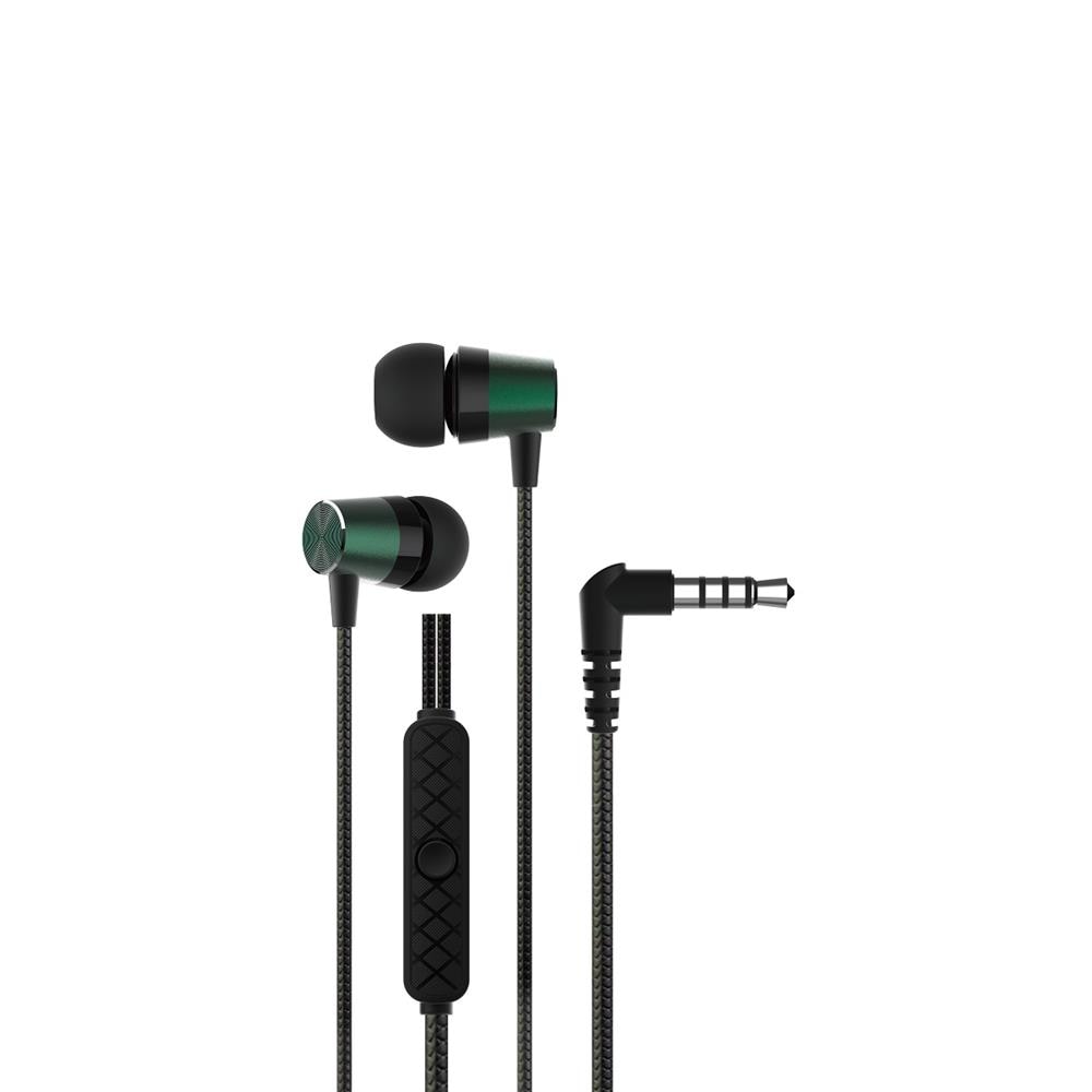Devia In-ear høretelefoner med AUX - Grøn