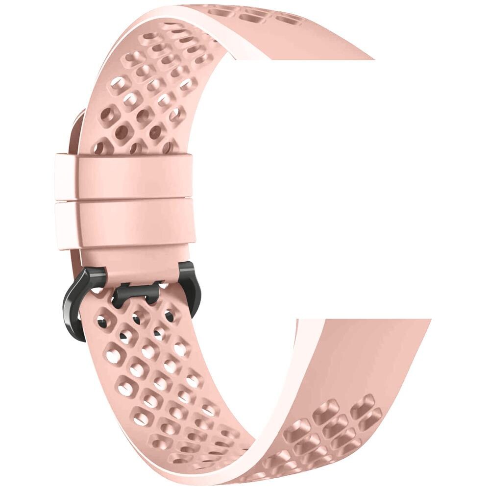 Devia silikonarmband till Fitbit Charge 3 / Charge 4 - Rosa mesh