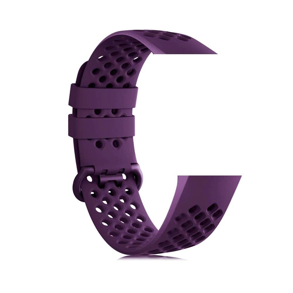Devia silikonarmband till Fitbit Charge 3 / Charge 4 - Lila mesh