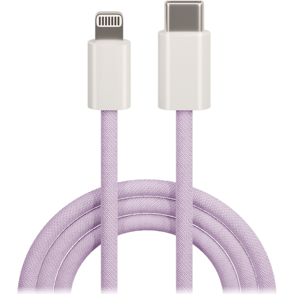 Maxlife USB-C - iPhone 1.0 m 20W - lilla nylon