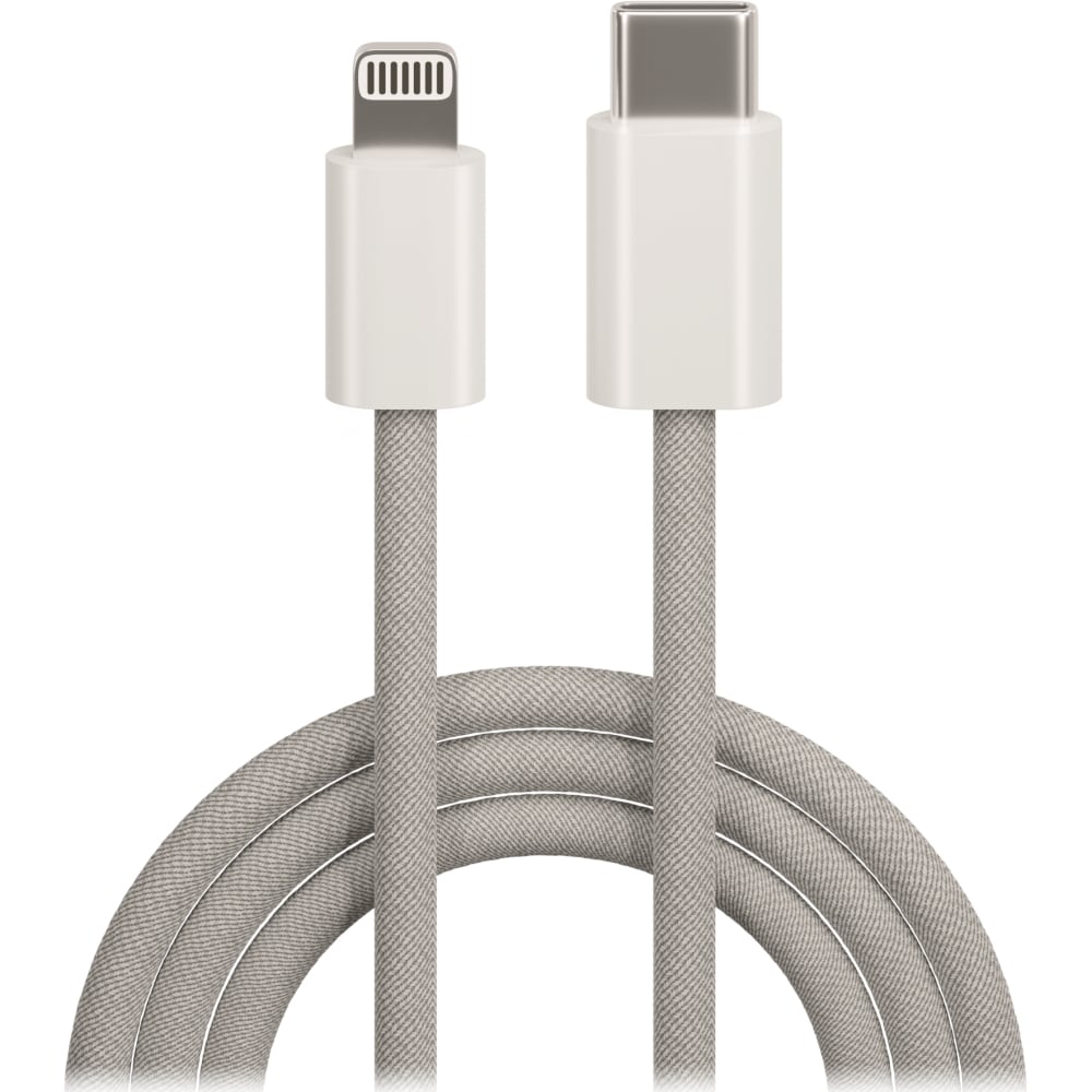 Maxlife USB-C - iPhone 1.0 m 20W - grå nylon
