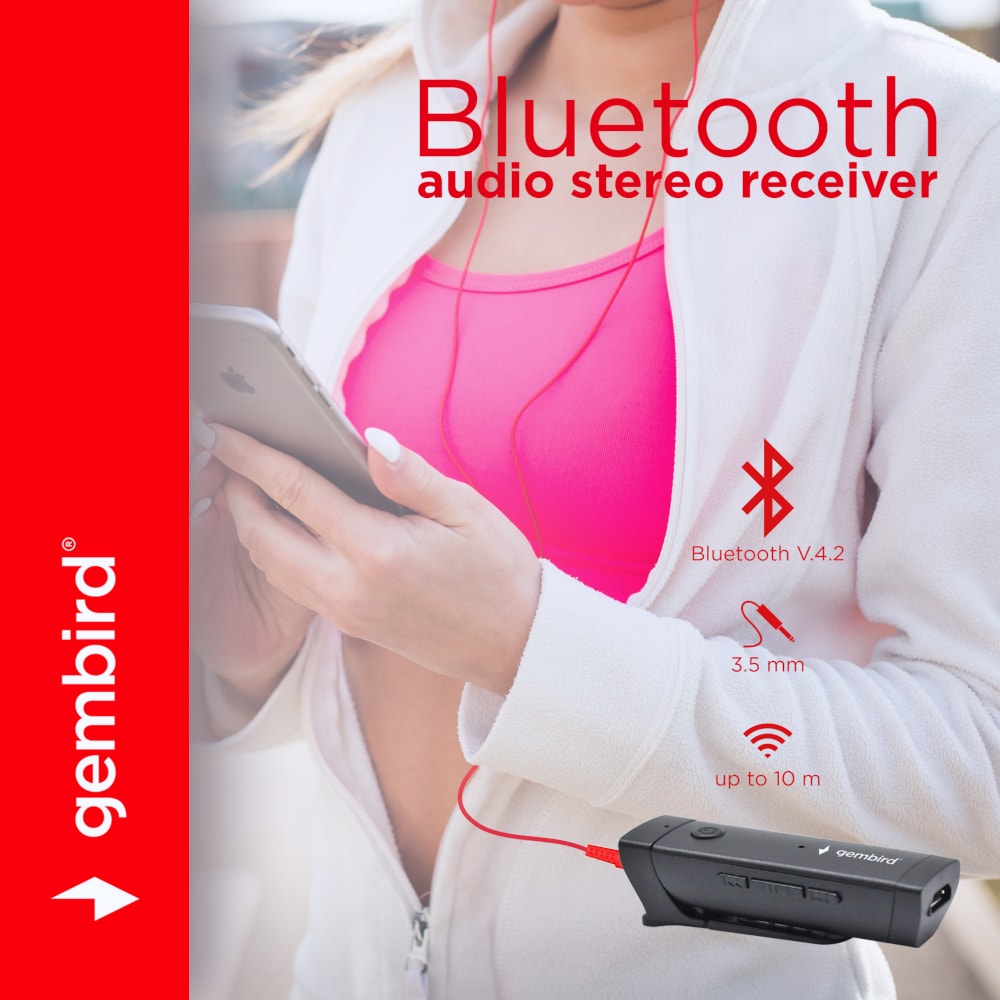 Gembird Bluetooth modtager med 3,5 mm stik