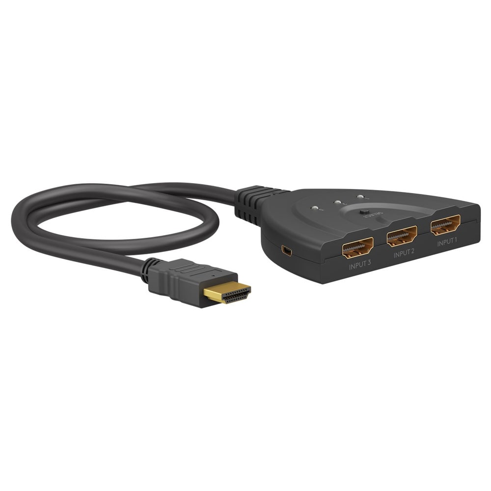 Goobay HDMI Switch 3 til 1 - 4K 60Hz