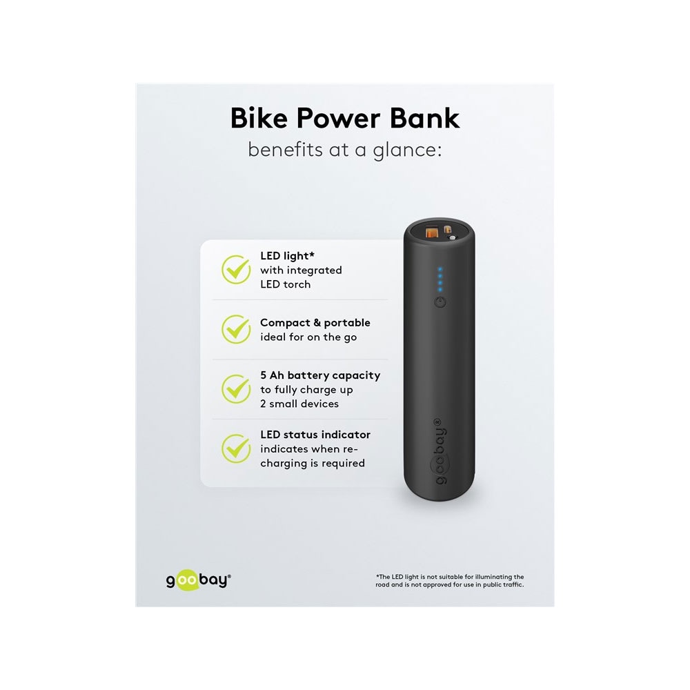 Goobay Powerbank til cykel