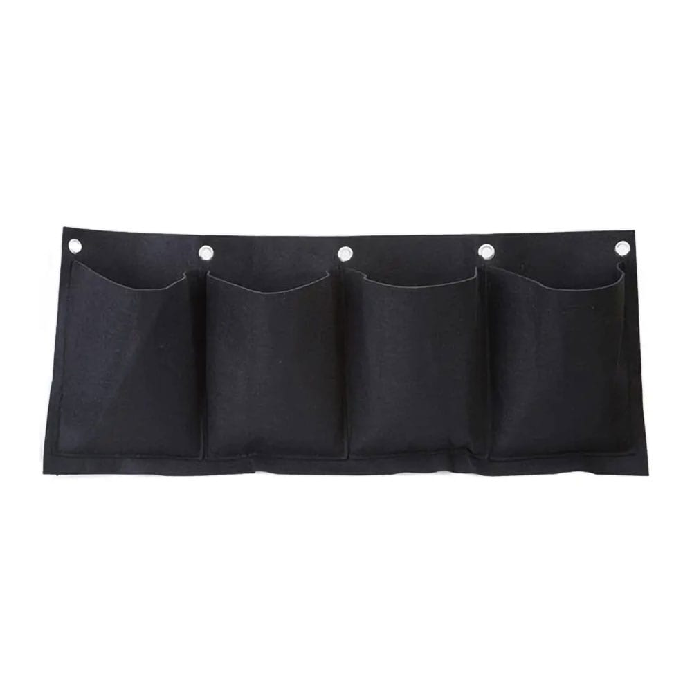 Voksevæg med 4 praktiske plantelommer 65 x 26 cm