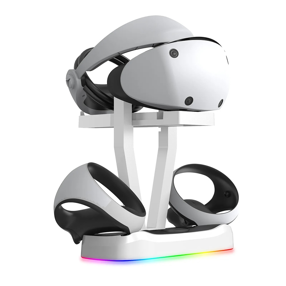 Ladestation for VR-tilbehør til Playstation 5 med RGB-belysning