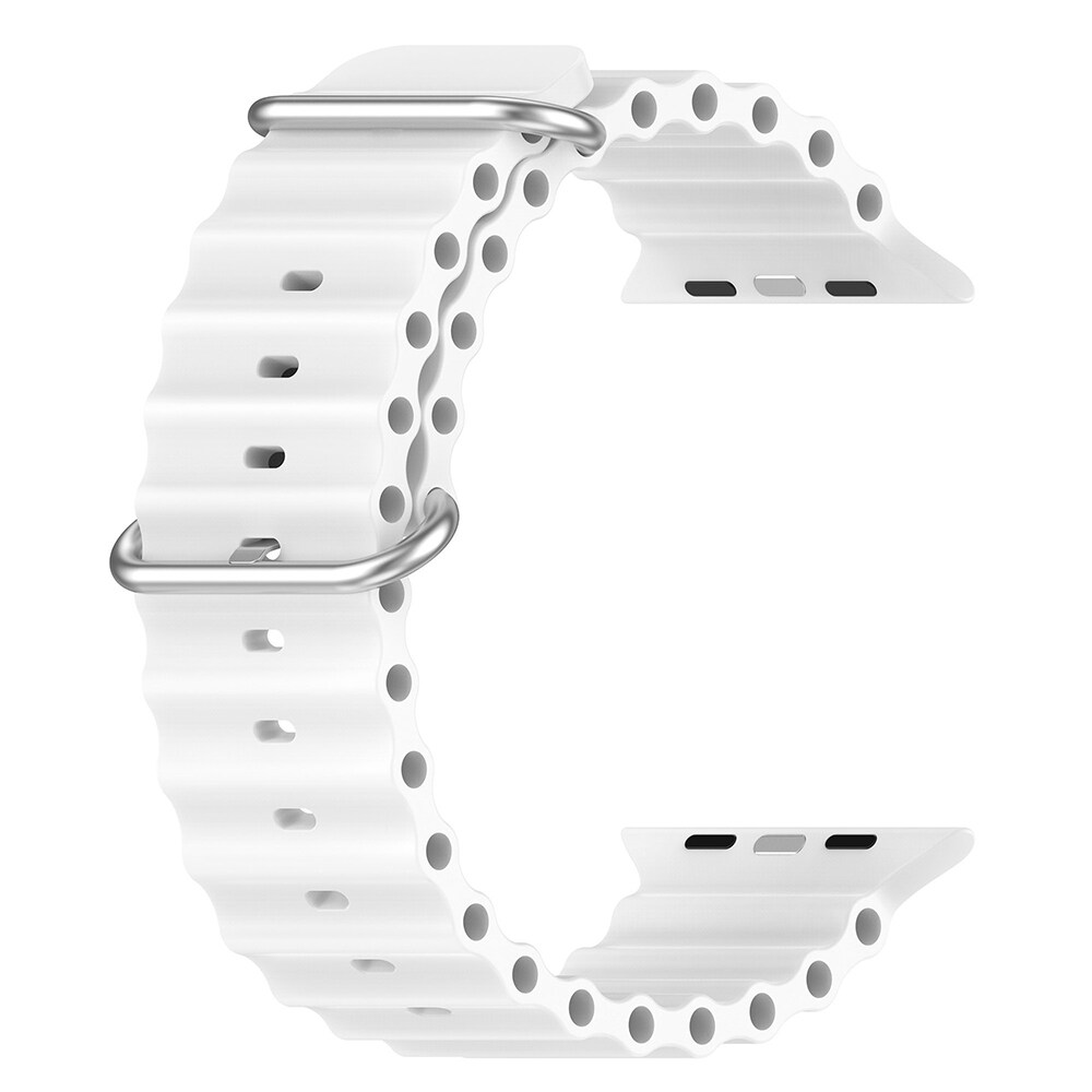 Silikonerem Hav-rem til Apple Watch Ultra - 38/40/41mm, Hvid