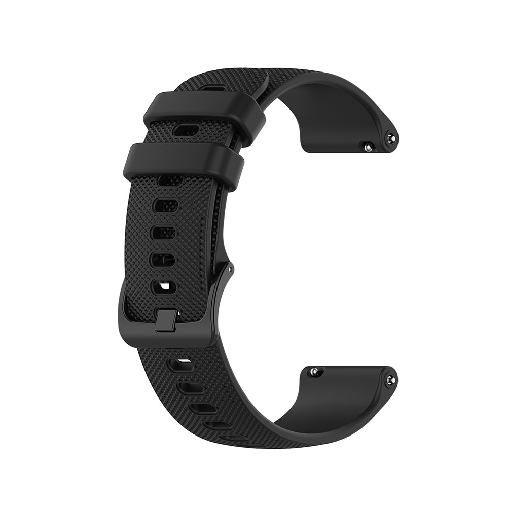 Silikonerem 18 mm til Garmin Vivoactive 4 - Sort