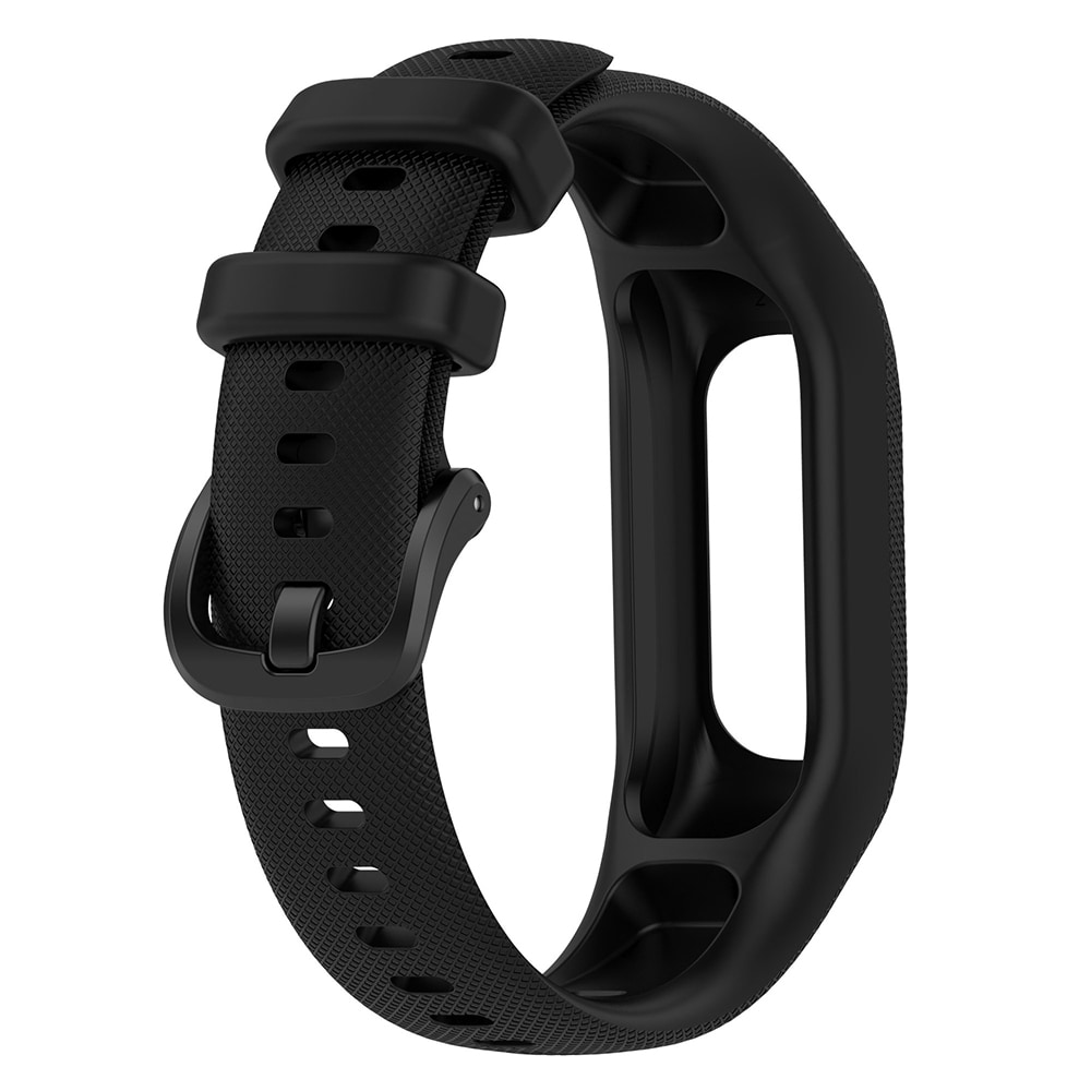 Silikonerem til Garmin Vivosmart 5 - Sort,  str. M