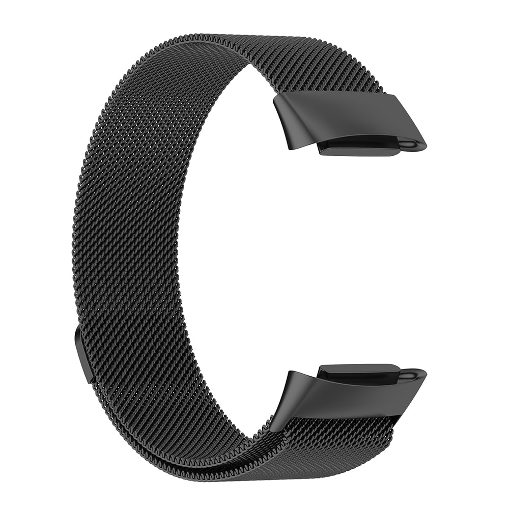 Metalrem Milanesisk loop til Fitbit Charge 5 - Sort