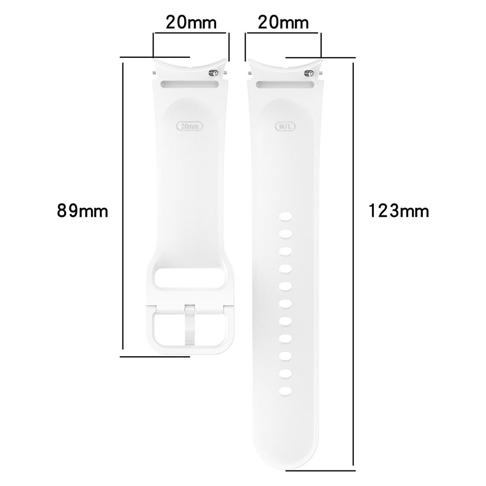 Silikonerem til Samsung Watch 5/5 Pro/4 - Sort