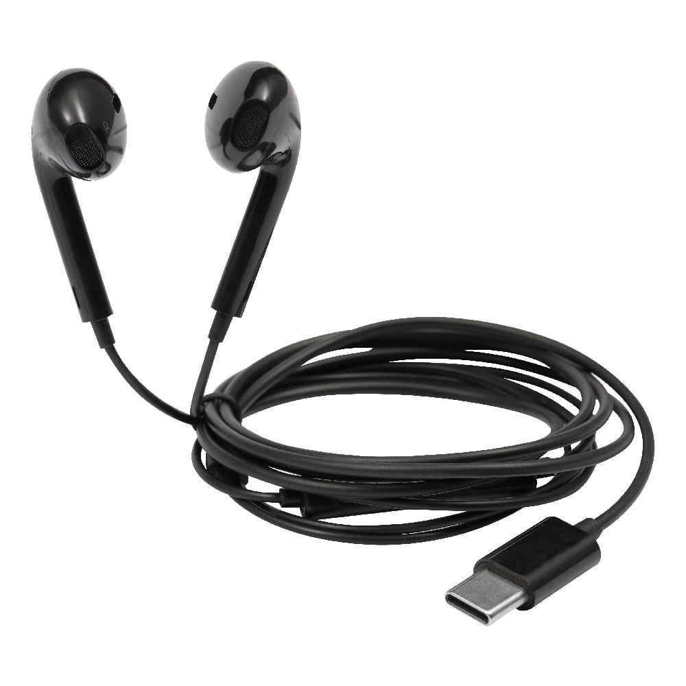 Streetz Semi-In-Ear Høretelefoner med USB-C - Sort