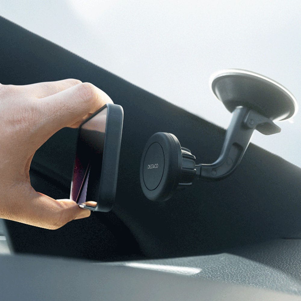 Deltaco Magnetisk Smartphoneholder med sugekop til bil