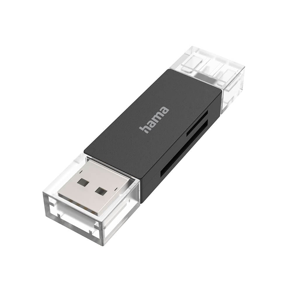Hama USB Kortlæser OTG USB-A USB-C  USB 3.2 SD/MicroSD