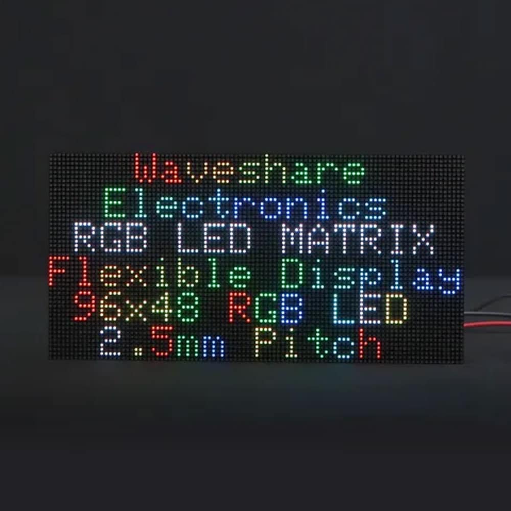 Flexibel LED-Panel med RGB-farver