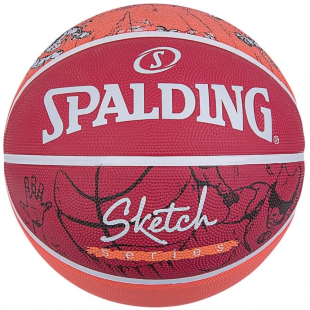 Spalding Basketball Sketch st. 7 - Rød