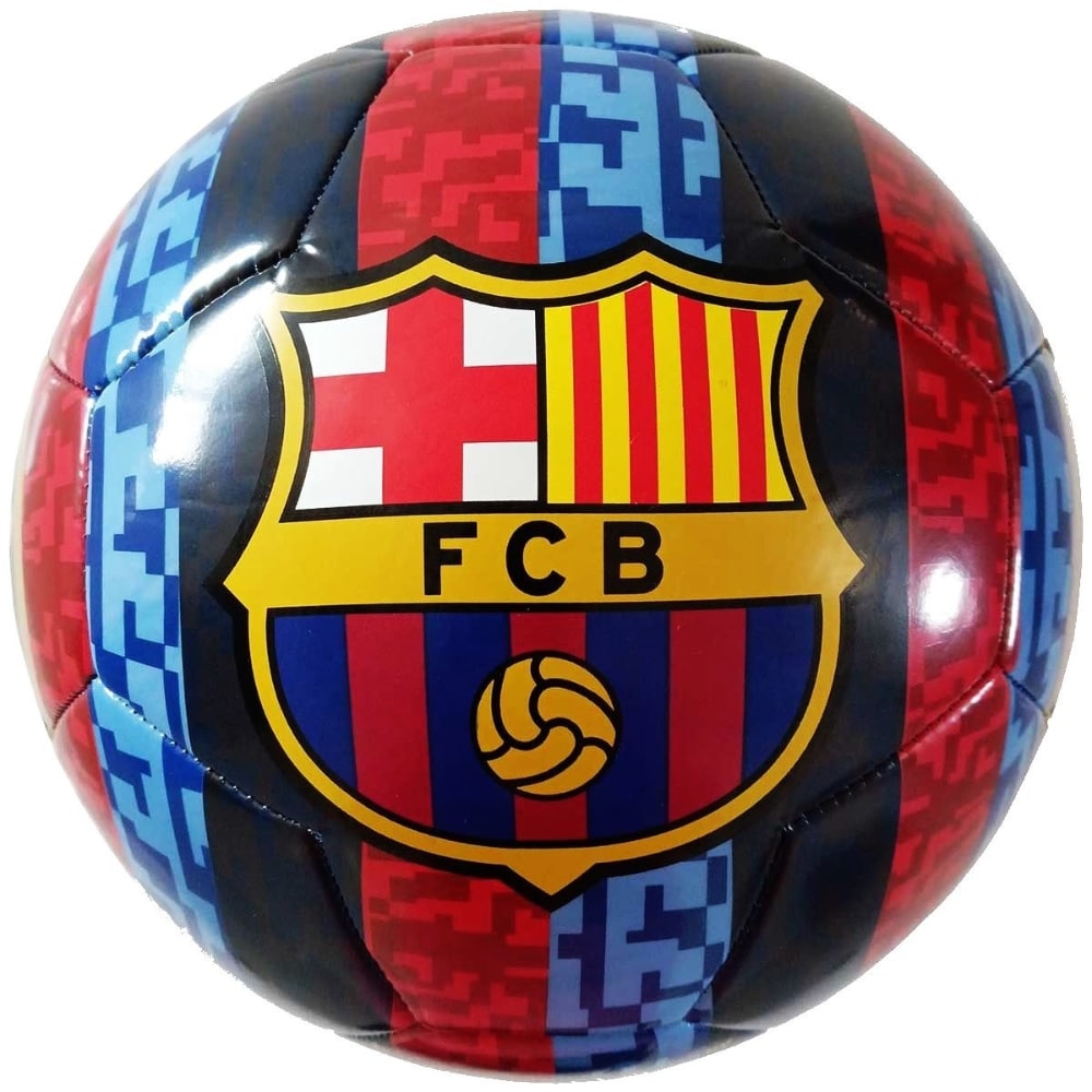 Fotboll FC Barcelona med FCB-kasse str. 5
