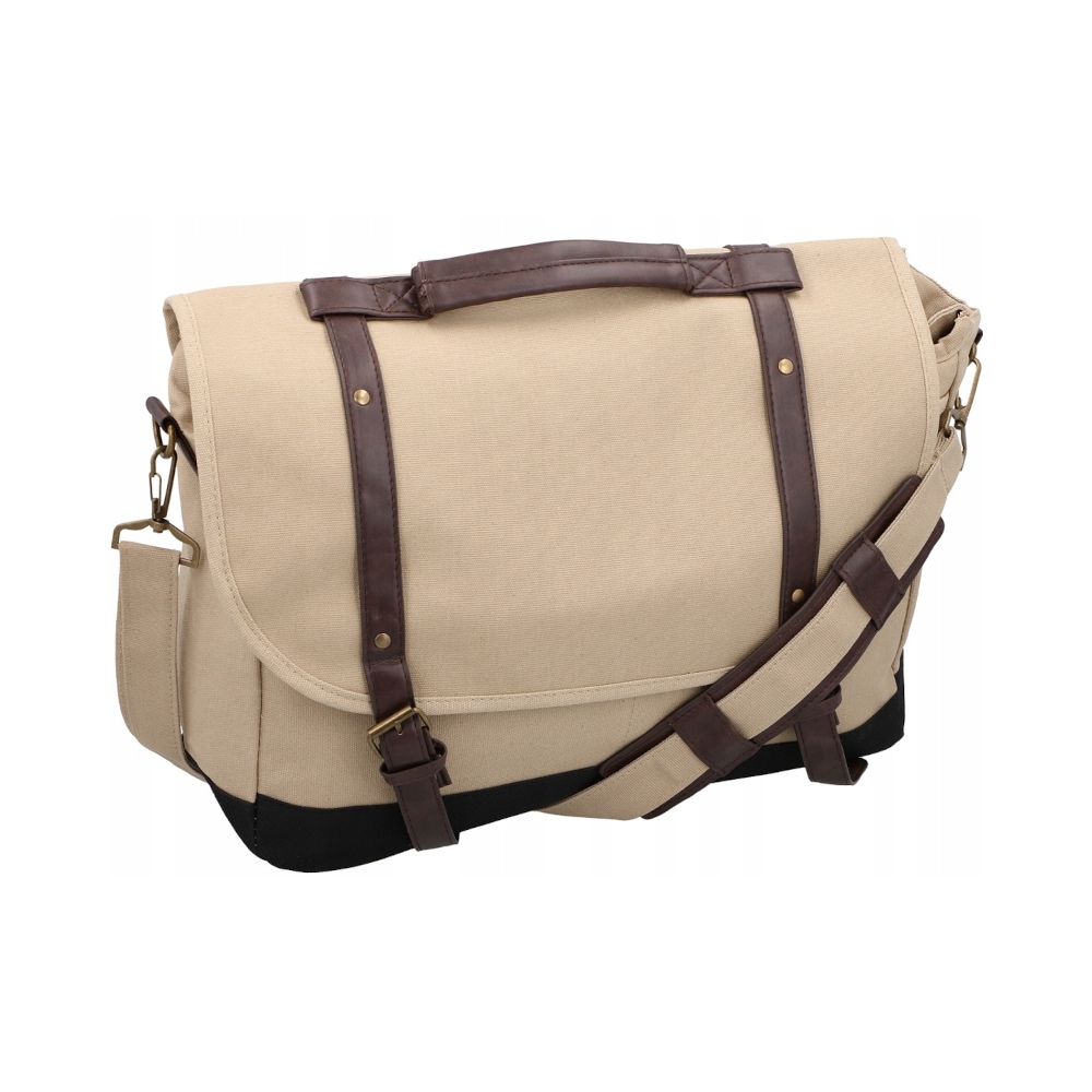 Laptop-taske med skulderrem 40x30x13cm Brun