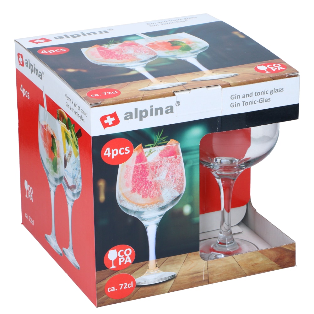 Alpina Gin&Tonic-glas 4-pak - 72cl