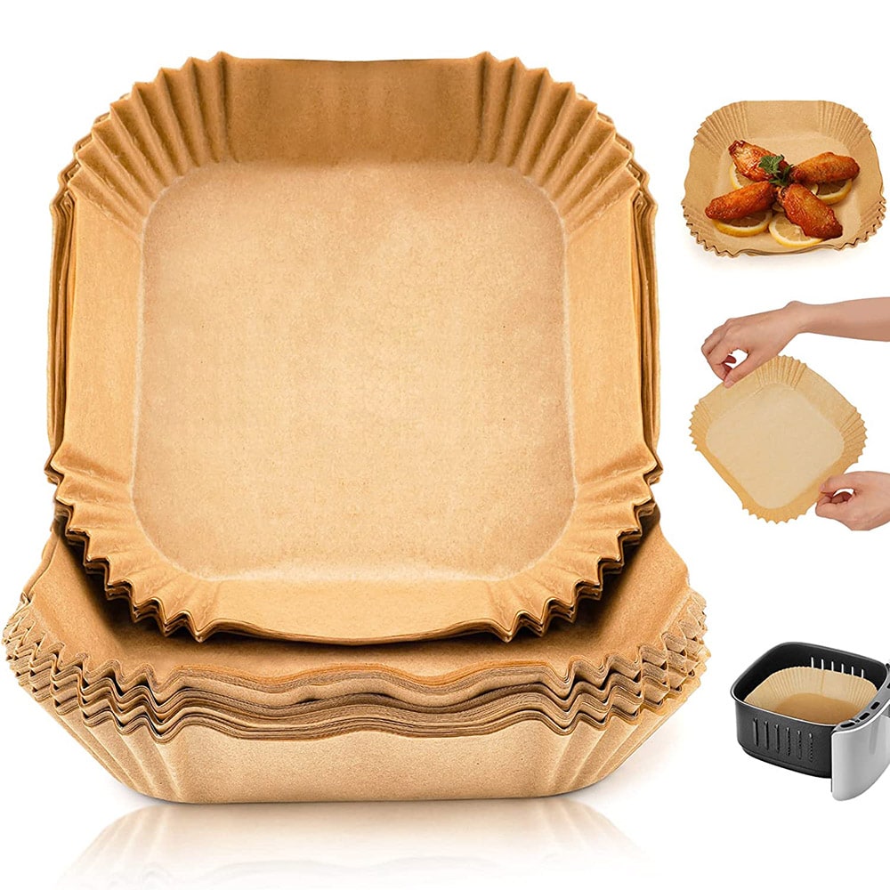 Bagepladepapir til Airfryer 16x4,5cm - 100-pak - Lille