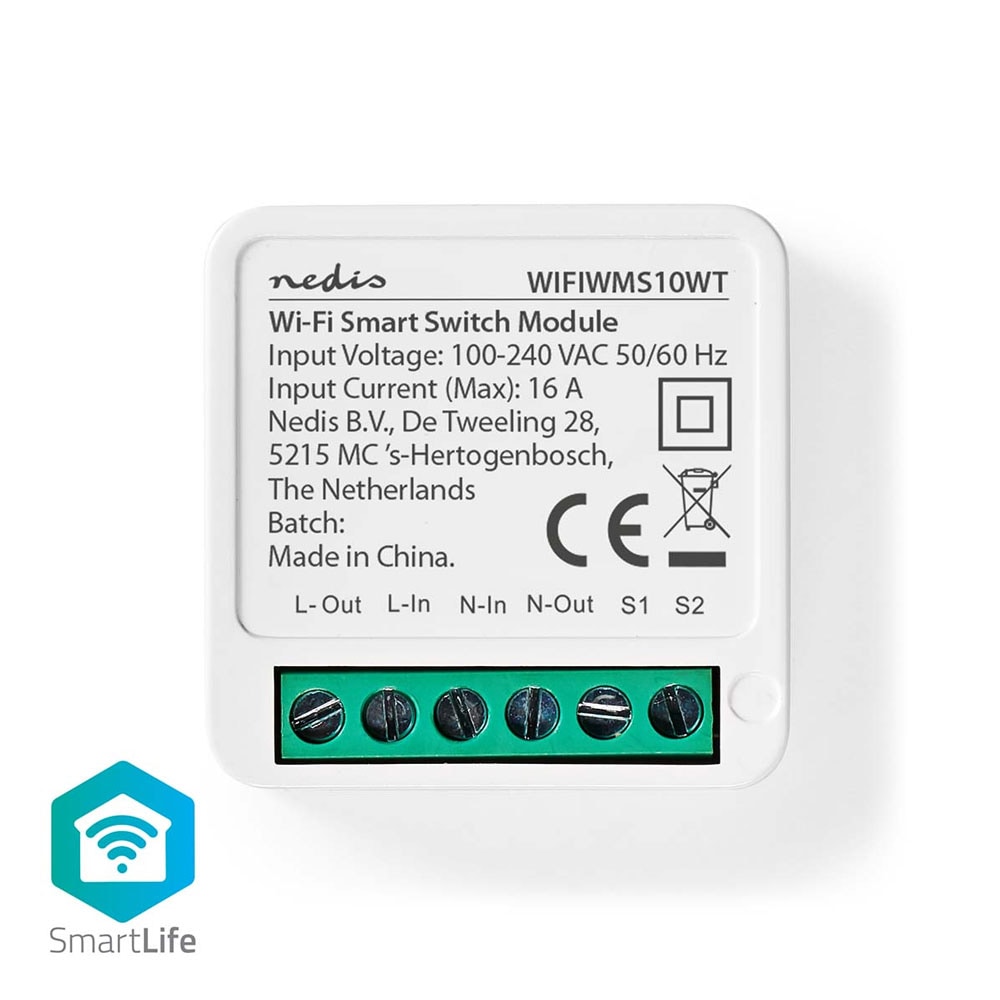 Nedis SmartLife Lyskontakt Wifi 3680W