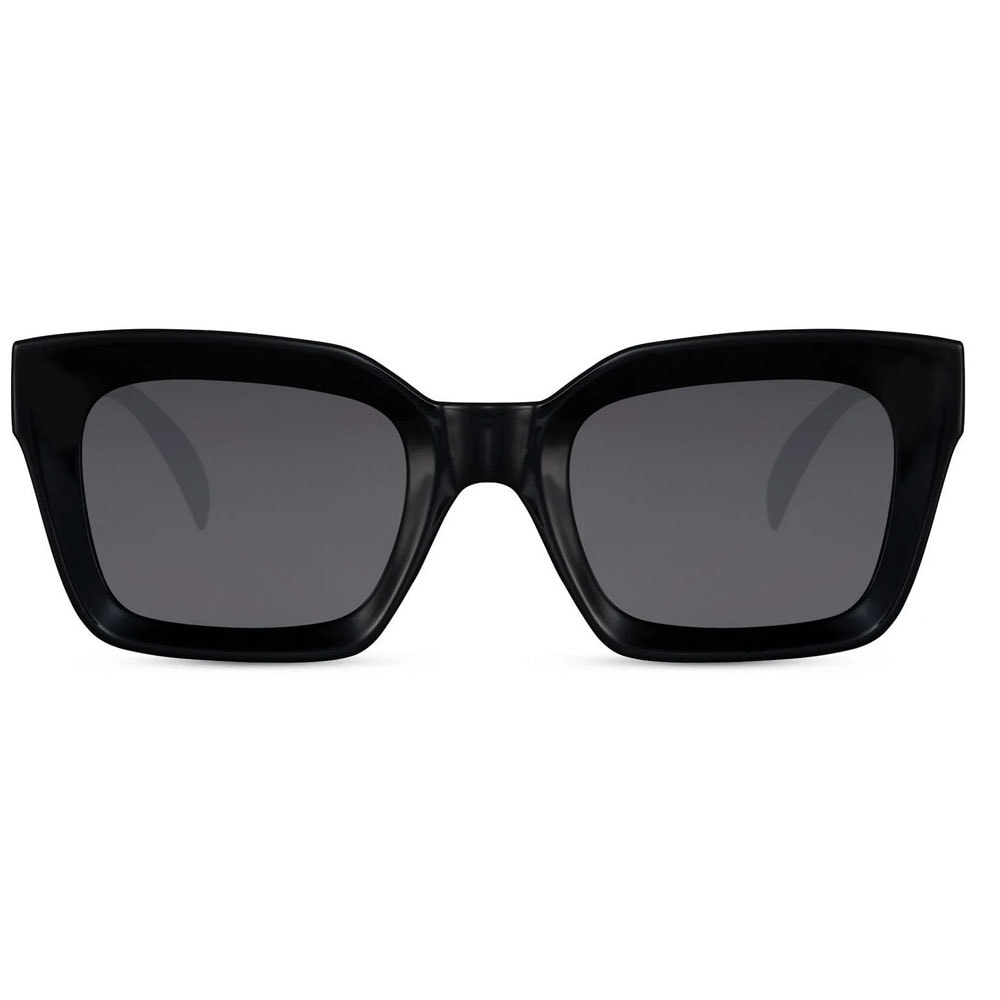 Eco Solbriller - Sorte med sorte glas