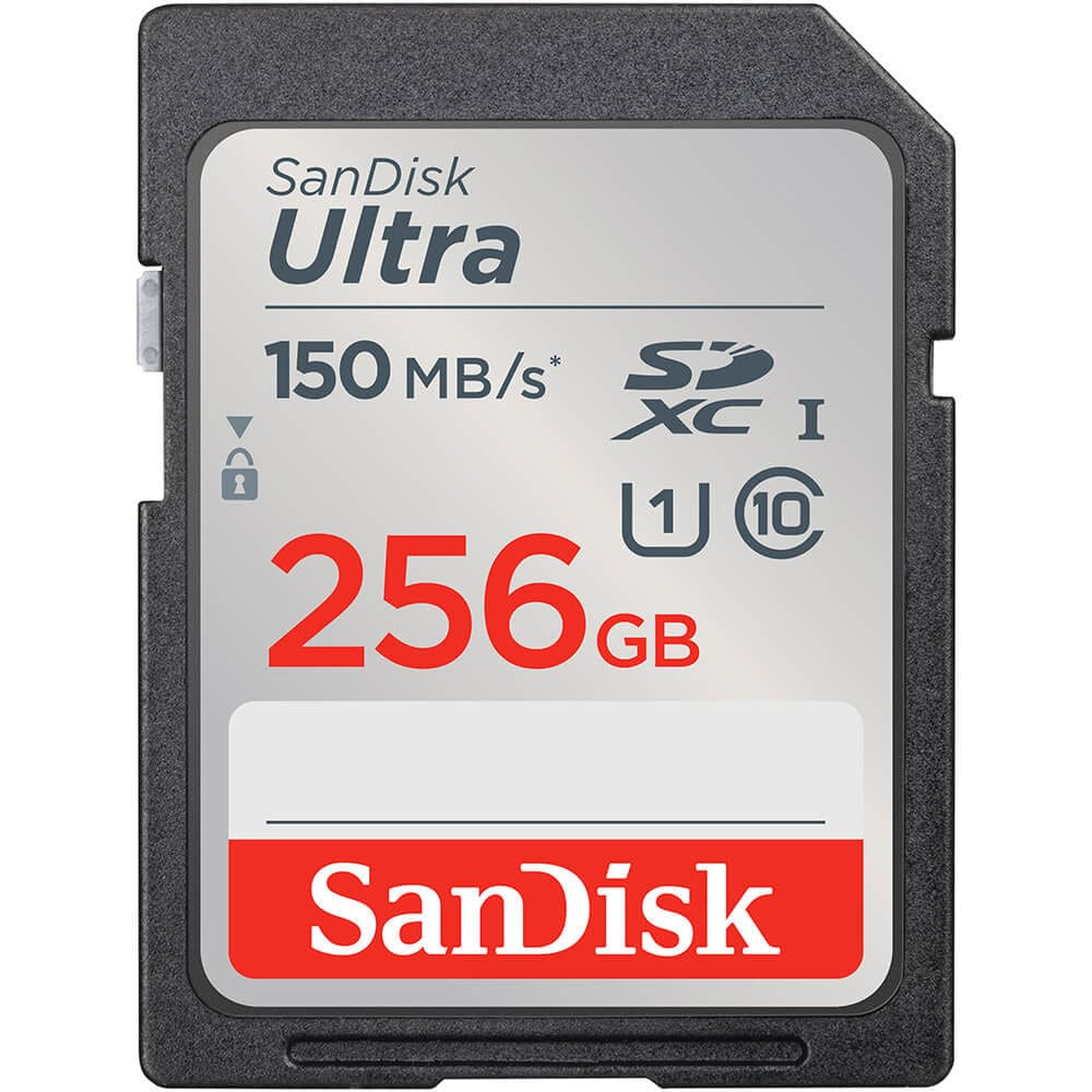 SanDisk Mindeskort SDXC Ultra 256GB 150MB/s
