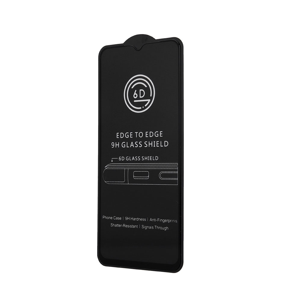 6D tempereret skærmskåner til Samsung Galaxy A14 5G - sort ramme