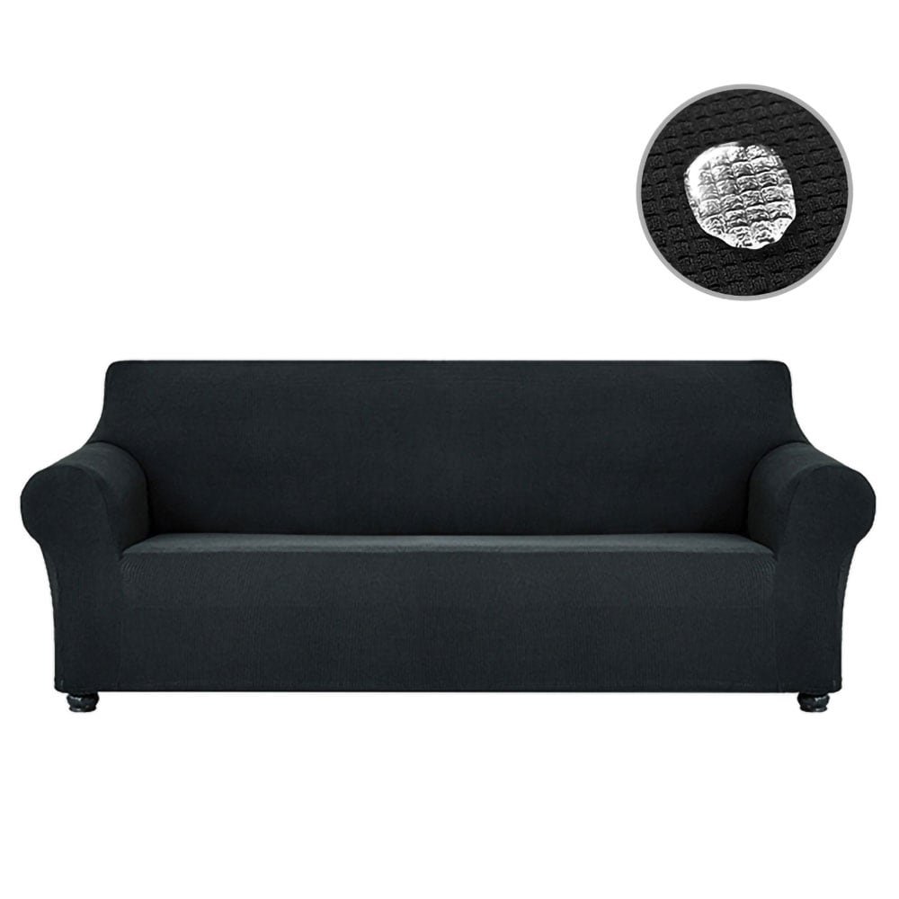 Elastisk sofabetræk 140-180cm - Sort