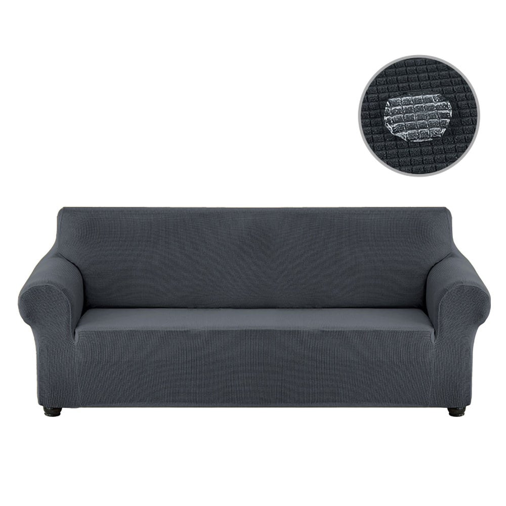 Elastisk sofabetræk 140-180cm - Mørkegrå