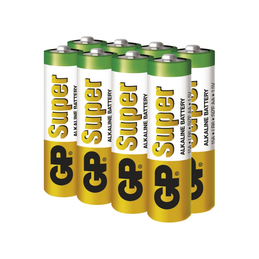 GP Super Alkaline AA batterier 8+8