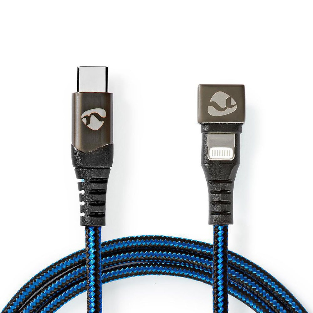 Nedis flettet USB-kabel MFI USB-C til Lightning 2m