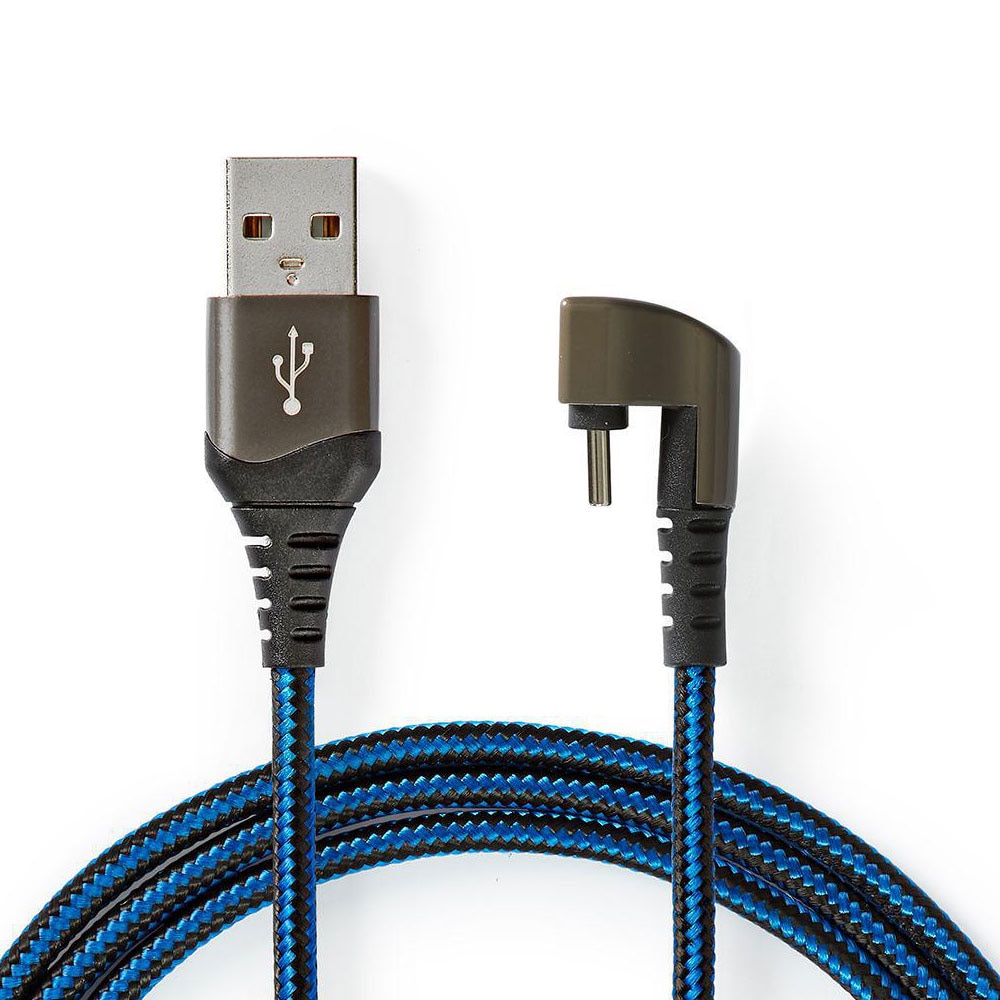 Nedis flettet USB-kabel USB til USB-C 1m