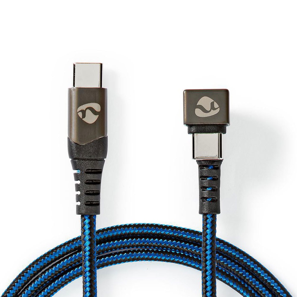 Nedis flettet USB-kabel USB-C til USB-C 2m