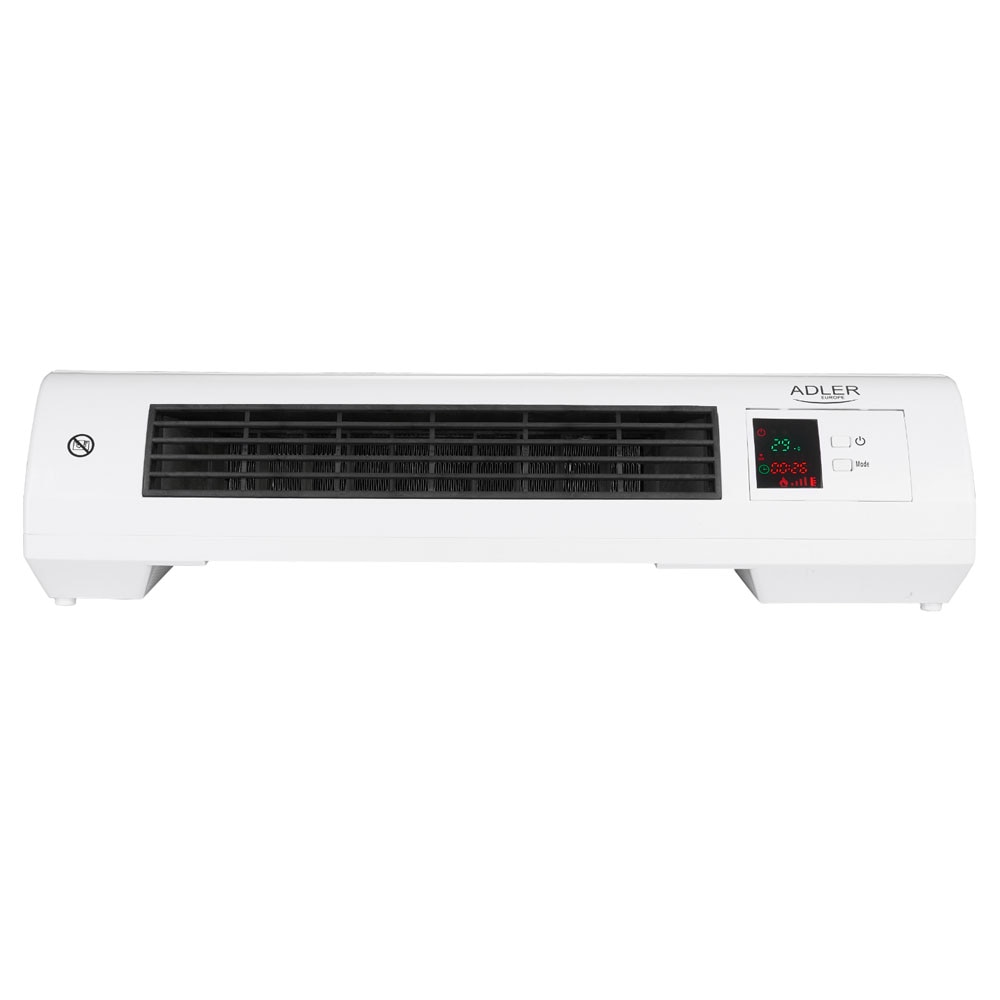 Adler varmeblæser / vægmonteret elvarmer 2000 W / elektrisk varmeblæser med fjernbetjening og timer