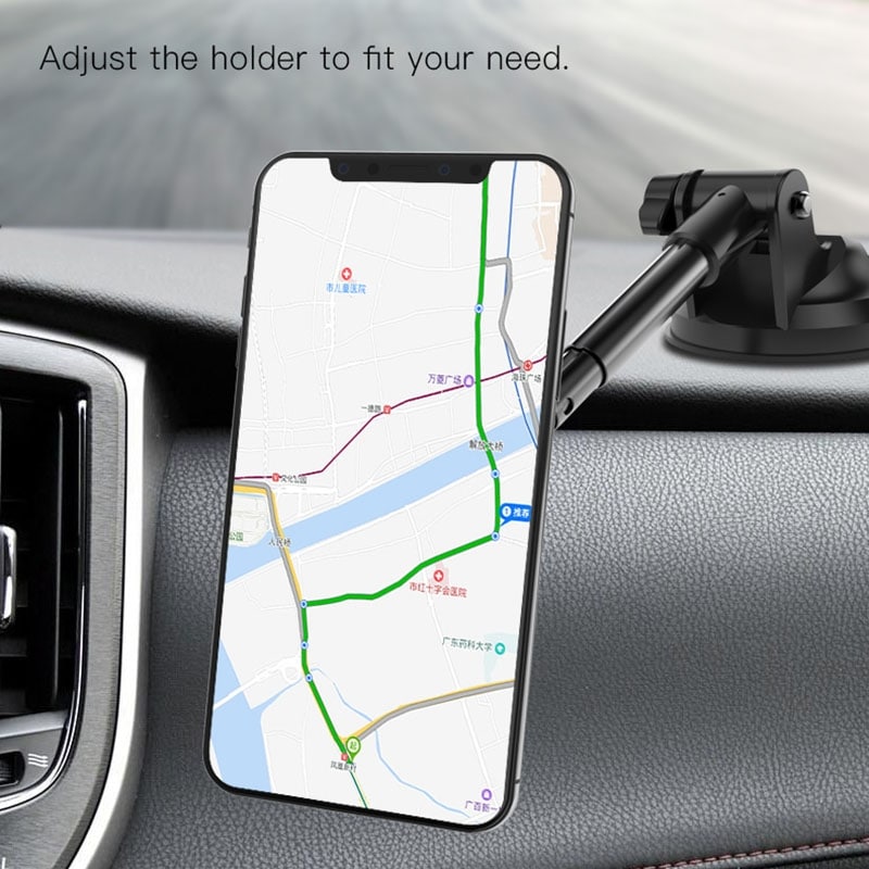 Magnetisk mobiltelefonholder med sugeprop til bilen