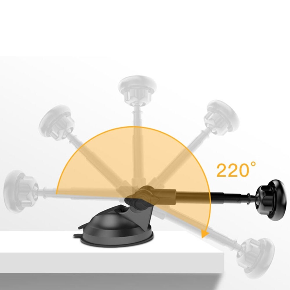 Magnetisk mobiltelefonholder med sugeprop til bilen